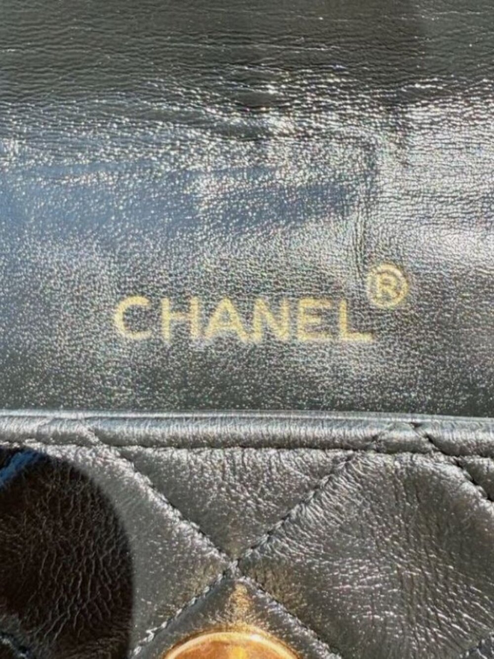 Vintage Chanel Black Lambskin Mini Single Flap Handbag - Picture 7 of 13